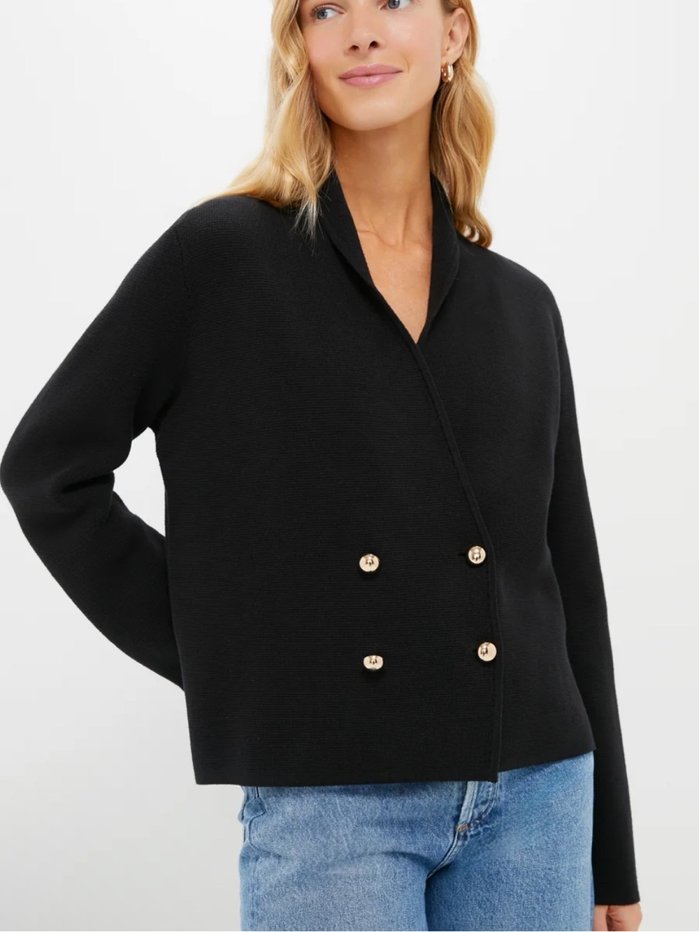 NWT TUCKERNUCK Black Cassandra Sweater Size Large